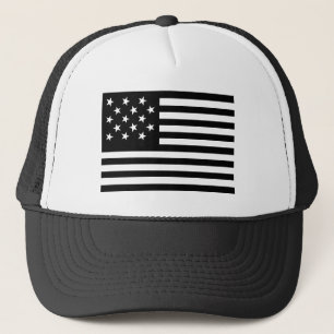 Gorra De Camionero Bandera estadounidense con estrella negra