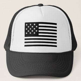 Gorra De Camionero Bandera estadounidense con estrella negra