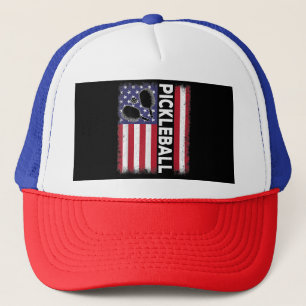 Gorra De Camionero Bandera estadounidense de baloncesto divertida Lov