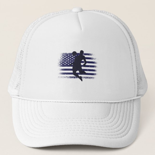 Gorra De Camionero Bandera estadounidense de la camiseta de un hincha (Anverso)