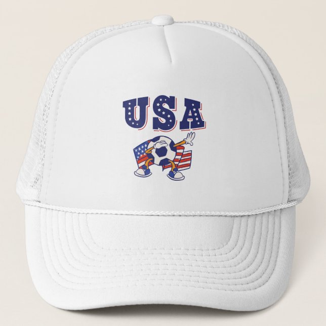Gorra De Camionero Bandera estadounidense de la camiseta de un hincha (Anverso)