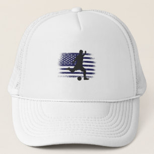Gorra De Camionero Bandera estadounidense de la camiseta de un hincha