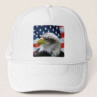 Gorra De Camionero Bandera estadounidense del águila calva