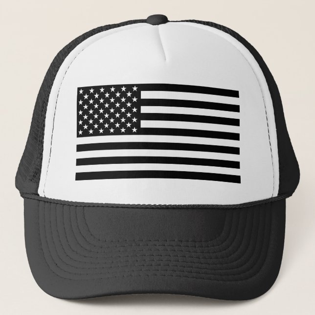 Gorra De Camionero Bandera estadounidense del apagón (Anverso)