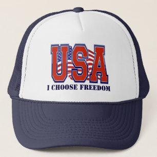 Gorra De Camionero Bandera estadounidense EEUU Elijo Patriótico de Li