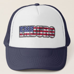 Gorra De Camionero Bandera estadounidense en bicicleta de montaña End