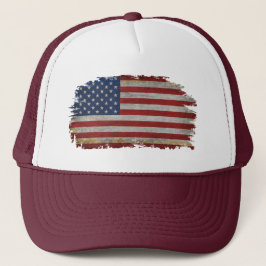 Gorra De Camionero BANDERA ESTADOUNIDENSE ENFRENTA PATRIOTA Camiseta