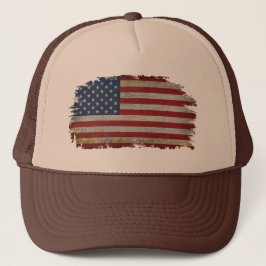 Gorra De Camionero BANDERA ESTADOUNIDENSE ENFRENTA PATRIOTA Camiseta