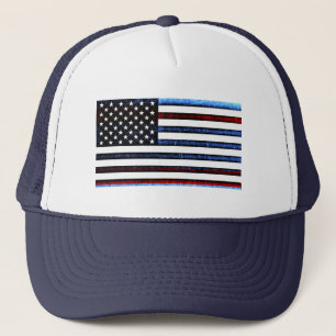 Gorra De Camionero Bandera estadounidense Patriótica Azul Blanco Rojo