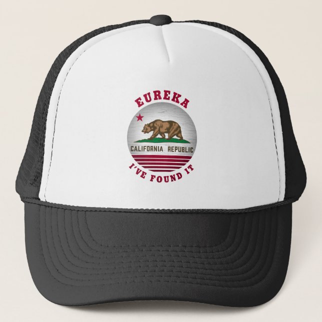 GORRA DE CAMIONERO BANDERA ESTATAL CALIFORNIA EUREKA (Anverso)