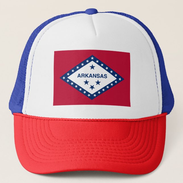 Gorra De Camionero Bandera estatal de Arkansas (Anverso)