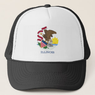 Gorra De Camionero Bandera estatal de Illinois