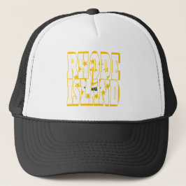Gorra De Camionero Bandera estatal de la isla Rhode