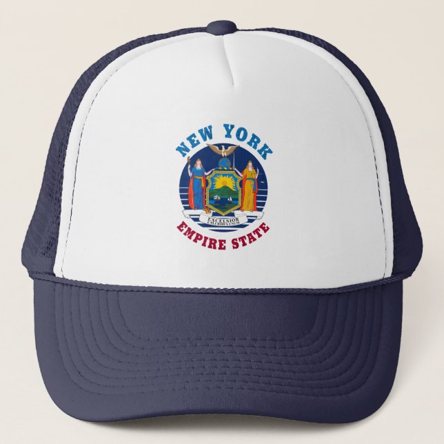 GORRA DE CAMIONERO BANDERA ESTATAL DE NUEVA YORK (Anverso)