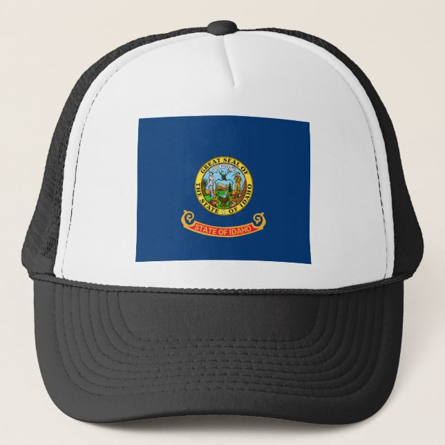 Gorra De Camionero Bandera Estatal Idaho (Anverso)