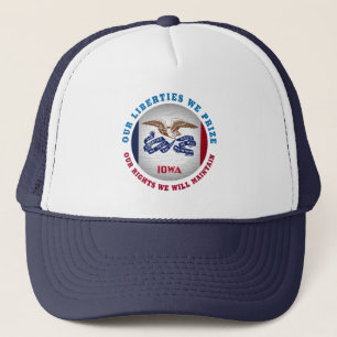 GORRA DE CAMIONERO BANDERA ESTATAL IOWA HAWKEYE