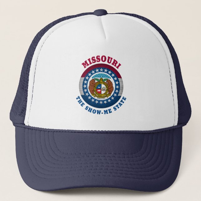 GORRA DE CAMIONERO BANDERA ESTATAL MISSOURI SHOW-ME (Anverso)