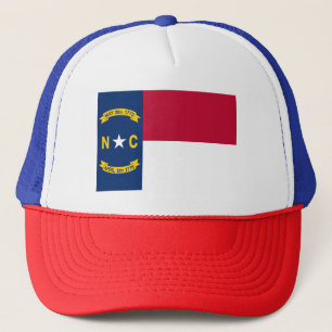 Gorra De Camionero Bandera estatal Patriótica de Carolina del Norte