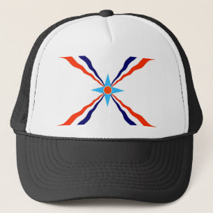 Gorra De Camionero bandera étnica de la gente asiria