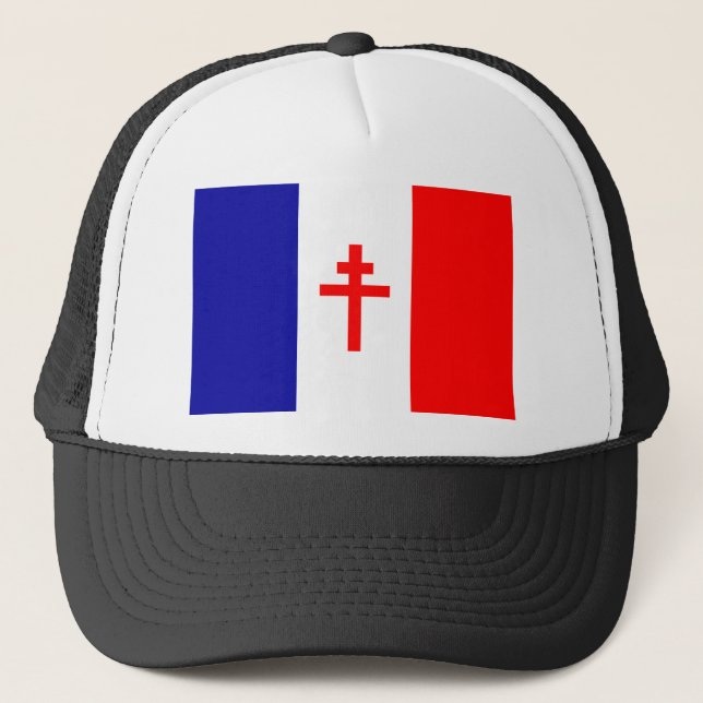 Gorra De Camionero Bandera francesa libre de las fuerzas (Anverso)
