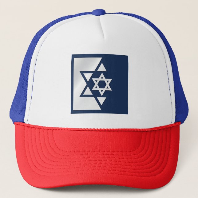 Gorra De Camionero Bandera fuerte de Israel (Anverso)