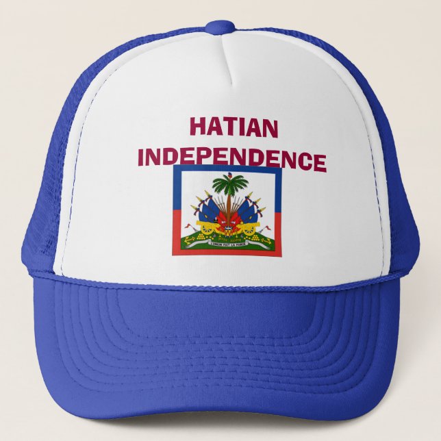 Gorra De Camionero bandera-Haití-detalle-LG, INDEPENDENCIA de HATIAN (Anverso)