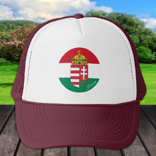 Gorra De Camionero Bandera húngara, Emblem y Hungría - moda/deporte