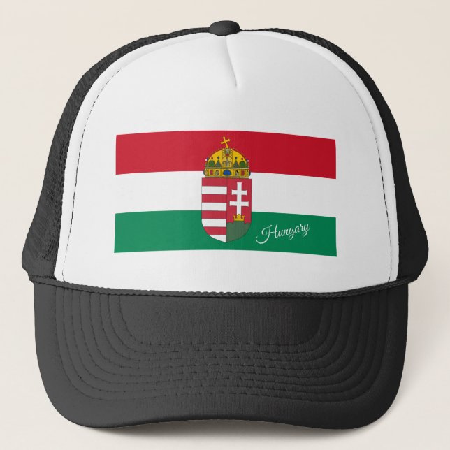 Gorra De Camionero Bandera húngara, Emblem y Hungría - moda/deportes (Anverso)