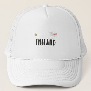 Gorra De Camionero Bandera inglesa del hincha de fútbol de Inglaterra