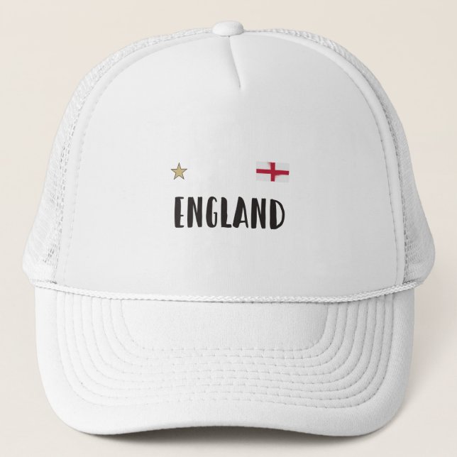 Gorra De Camionero Bandera inglesa del hincha de fútbol de Inglaterra (Anverso)