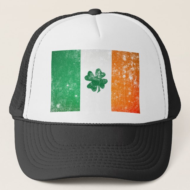 Gorra De Camionero Bandera irlandesa (Anverso)