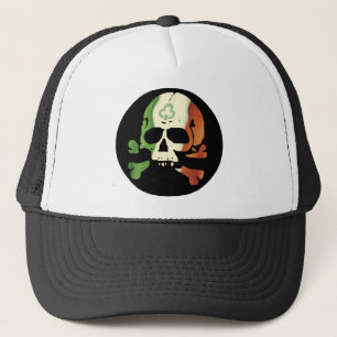 Gorra De Camionero bandera irlandesa calavera
