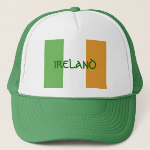 Gorra De Camionero Bandera Irlandesa Con Shamrock