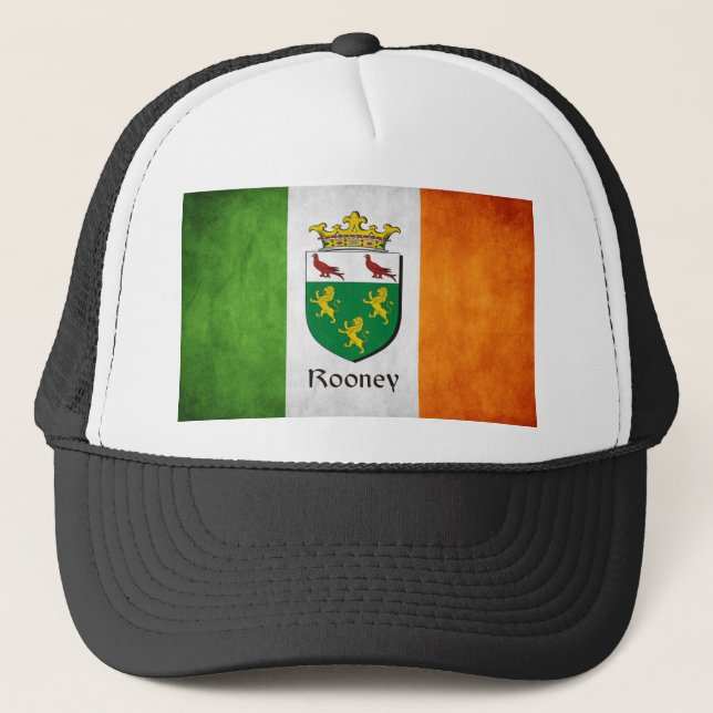 Gorra De Camionero Bandera irlandesa de Rooney (Anverso)