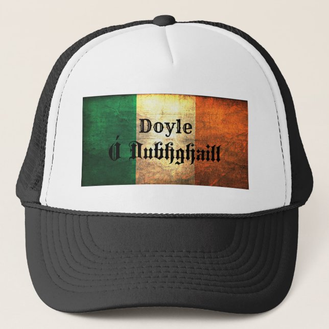 Gorra De Camionero Bandera irlandesa Doyle (Anverso)
