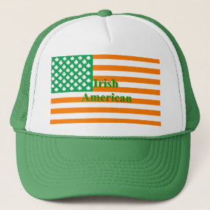Gorra De Camionero Bandera irlandesa norteamericana