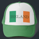 Gorra De Camionero Bandera irlandesa que<br><div class="desc">Bandera Irlandesa Trucker Hat Design © Trinkets and Things 2017 - AHP Design. Todos Los Derechos Reservados.</div>