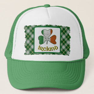 Gorra De Camionero Bandera irlandesa Shamrock St Patrick Tartan