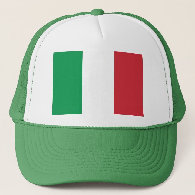Gorra De Camionero Bandera italiana - bandera de Italia - Italia (Anverso)