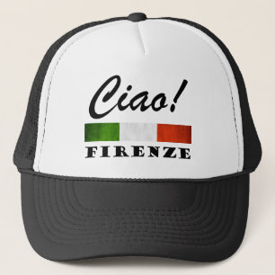 Gorra De Camionero Bandera italiana Florencia Italia del Ciao Firenze