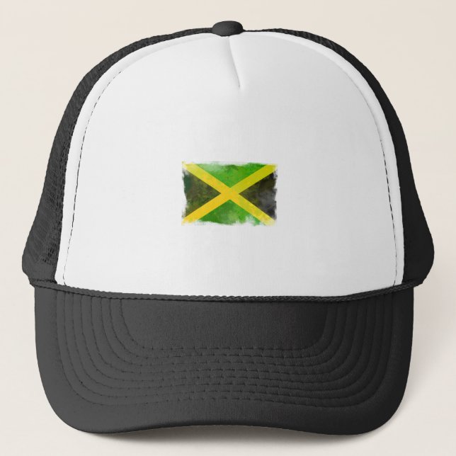 Gorra De Camionero bandera jamaica - raíces de reggae (Anverso)