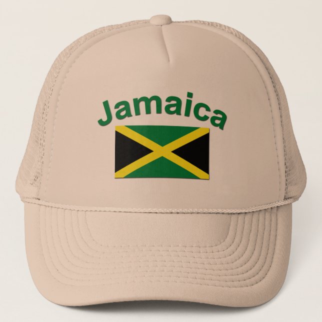 Gorra De Camionero Bandera jamaicana (Anverso)