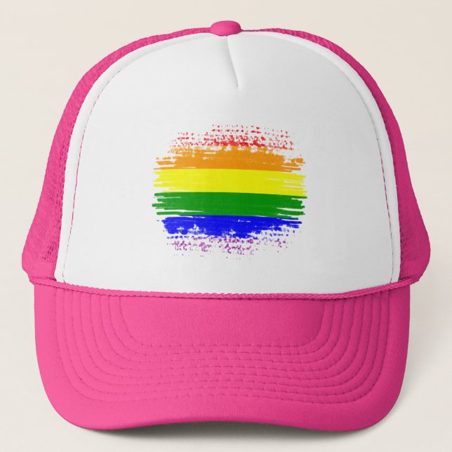 Gorra De Camionero Bandera LGBT (Anverso)