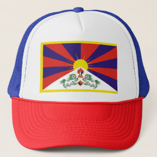 Gorra De Camionero Bandera libre de Tíbet