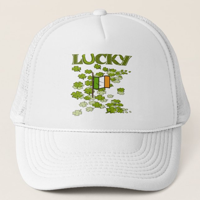 Gorra De Camionero Bandera Lucky (Anverso)