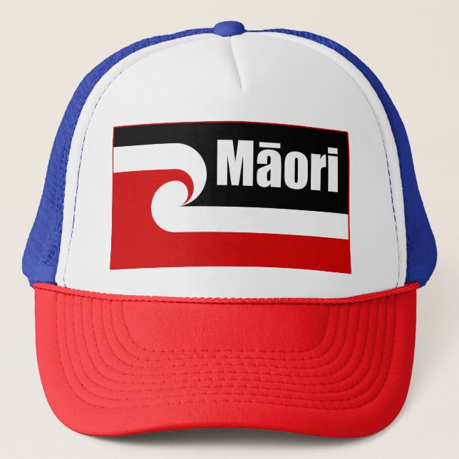 Gorra De Camionero Bandera maorí,Bandera de Tino Rangatiratanga, maor (Anverso)