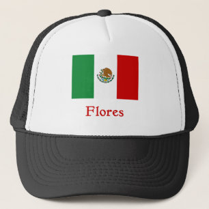 Gorra De Camionero Bandera mexicana de Flores