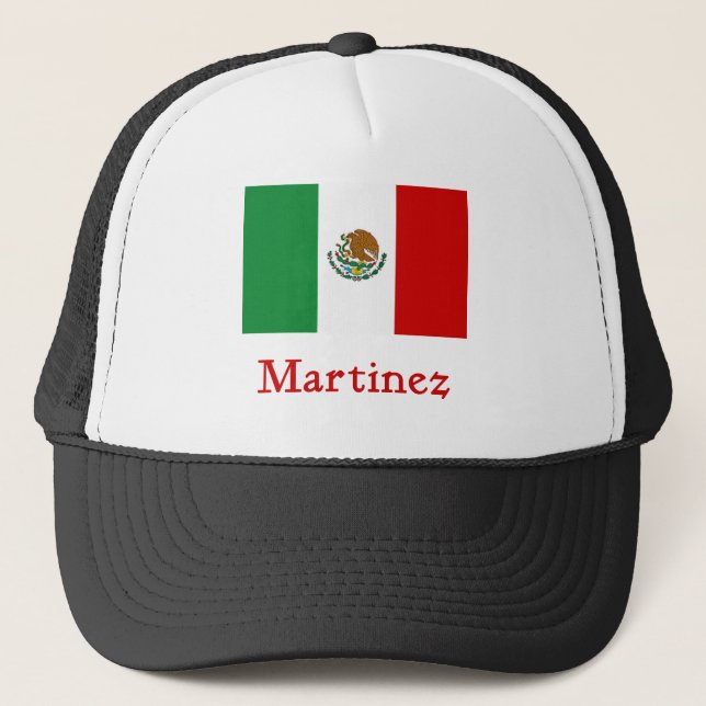 Gorra De Camionero Bandera mexicana de Martínez (Anverso)