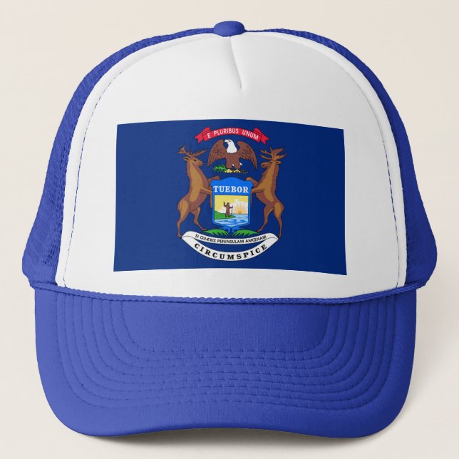 GORRA DE CAMIONERO BANDERA MICHIGAN (Anverso)