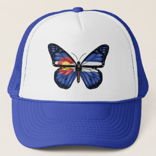 Gorra De Camionero Bandera Monarásica de Monarq Butterfly de Colorado